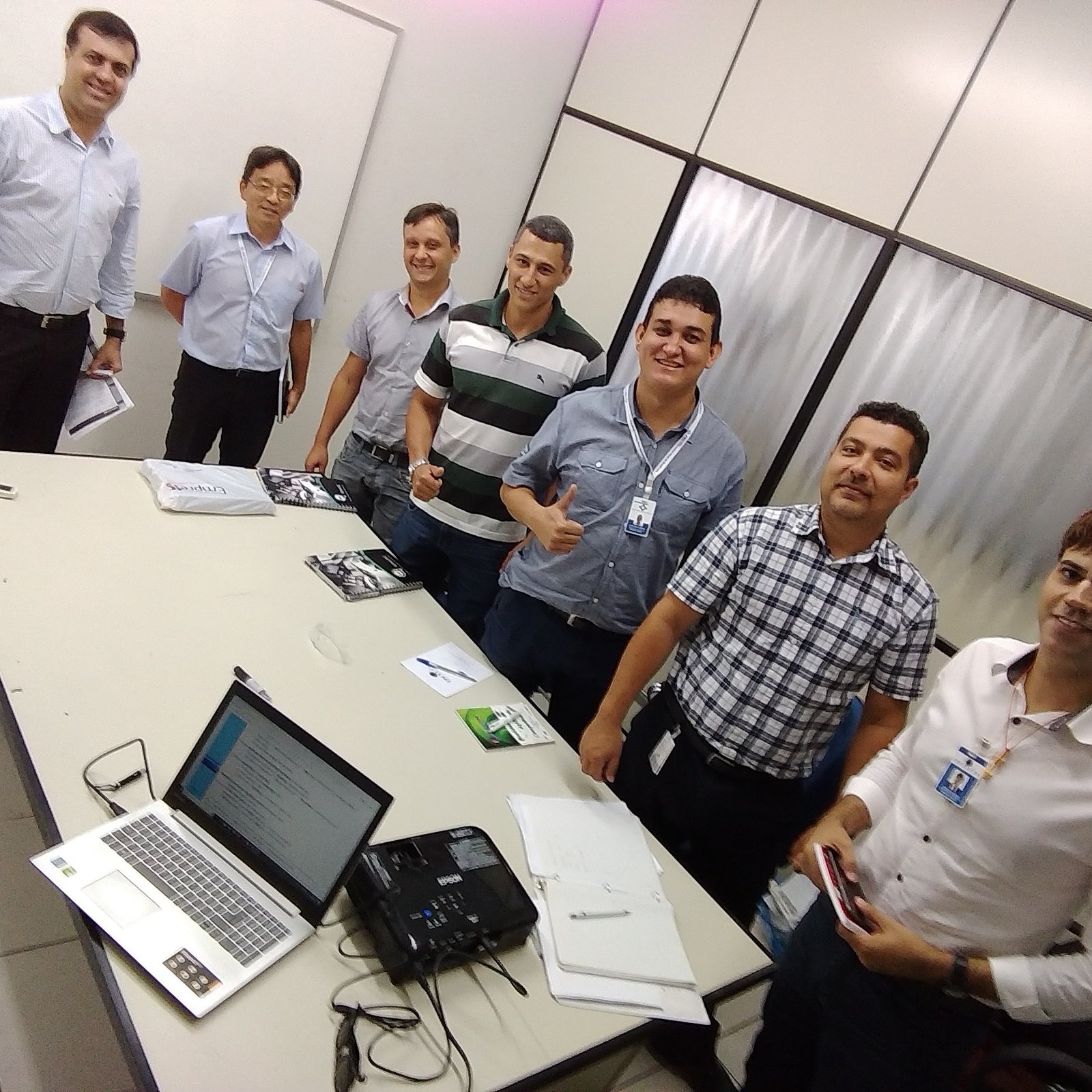 aula busines no escritório